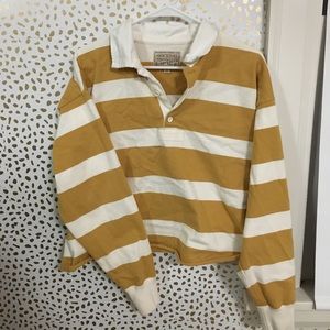 Women cropped rugby sweatshirt